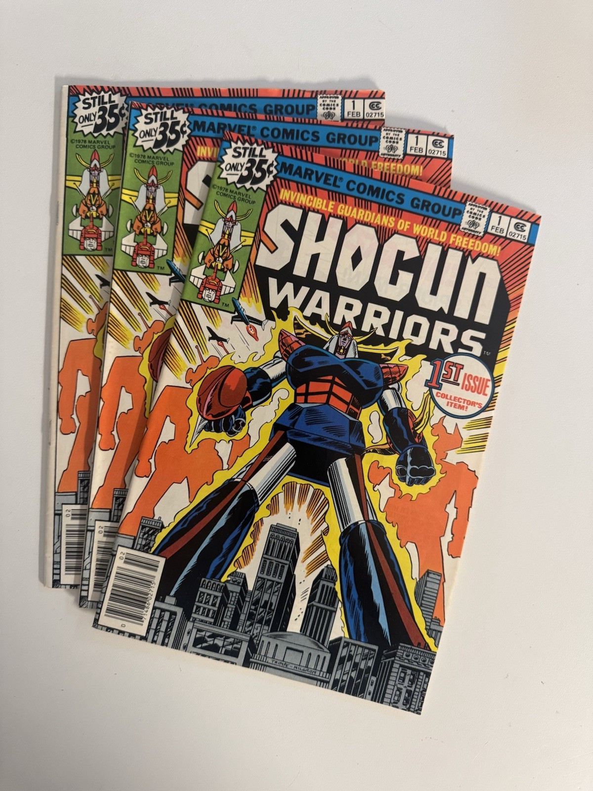 Shogun Warriors #1 (Marvel Comics February 1979) Lot of 3
