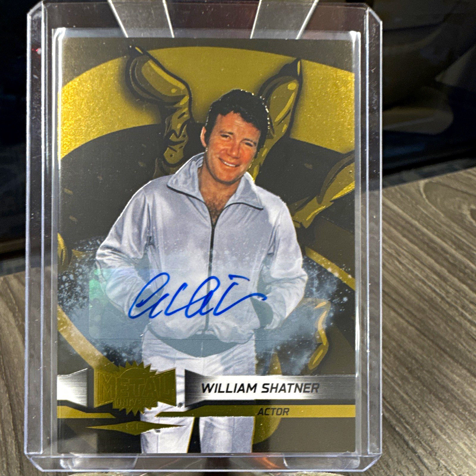 SkyBox 2026 Metal Universe SE William Shatner Gold Auto #60 18/25