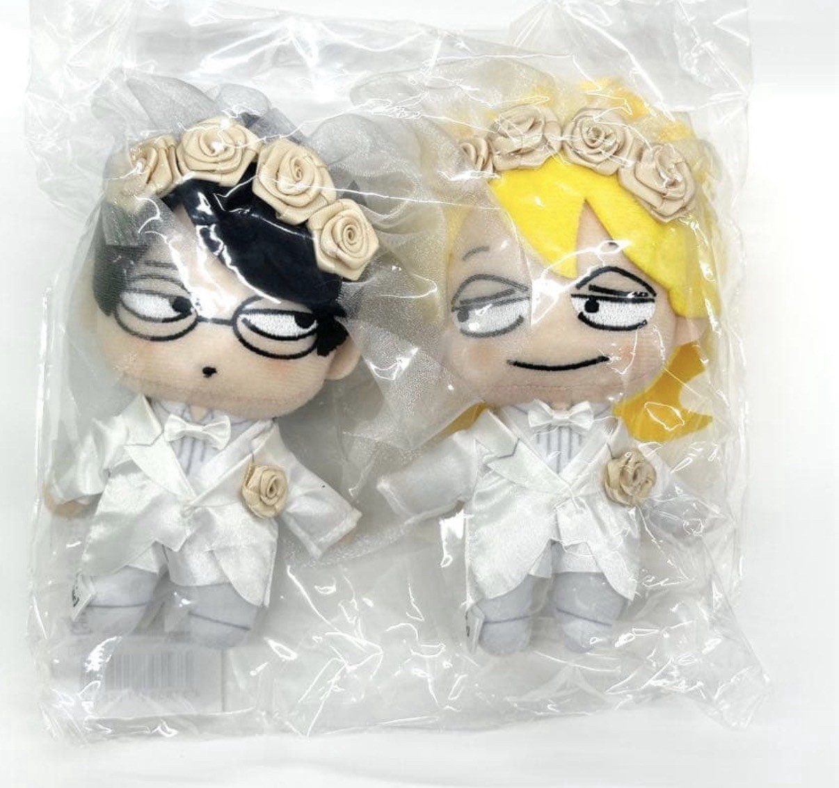 Doukyusei Asumiko Nakamura Plush Doll Stuffed Set of 2 blanc Wedding BL Yaoi
