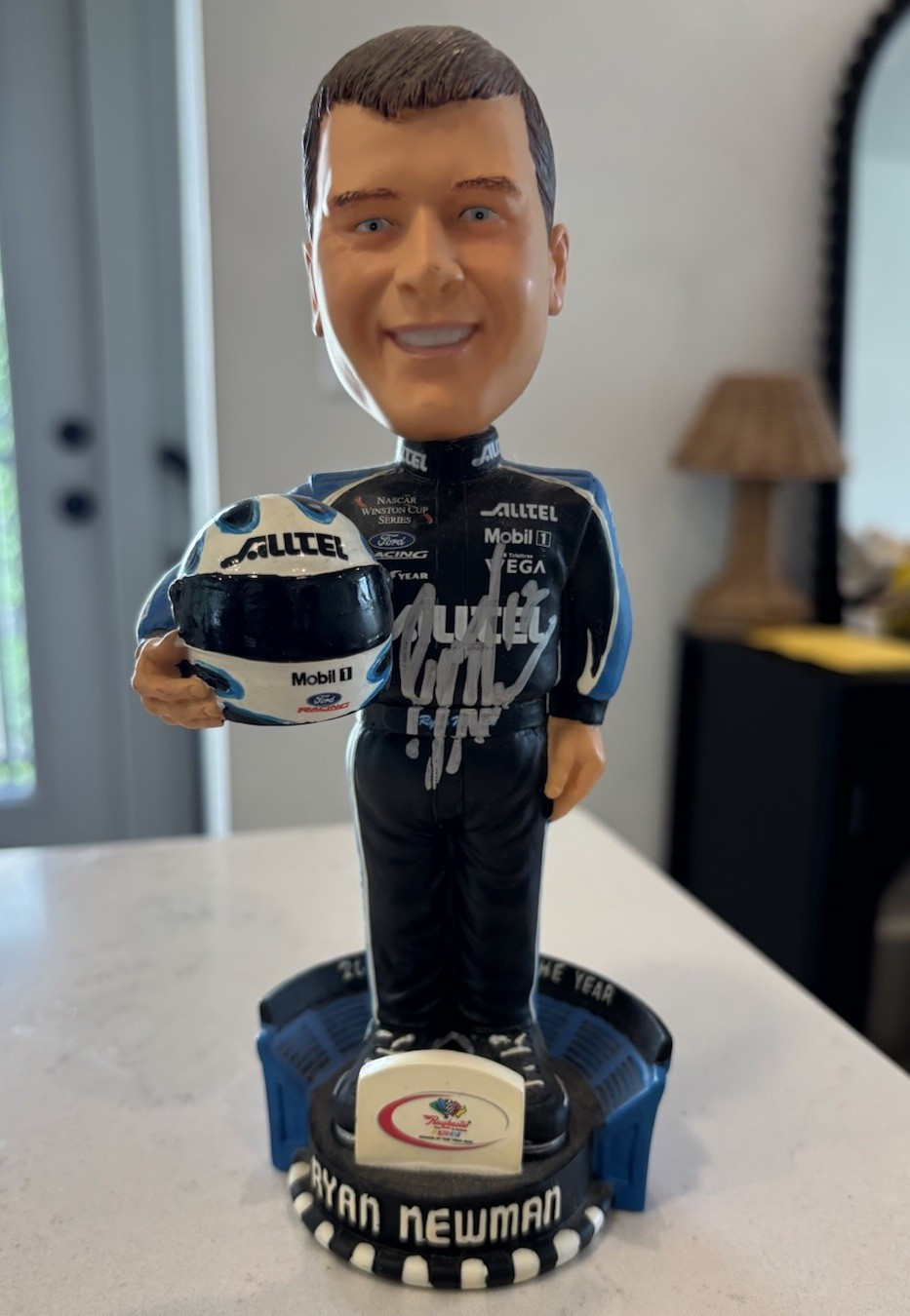 Ryan Newman Autographed Forever Collectibles Bobblehead Legends the Track/5012