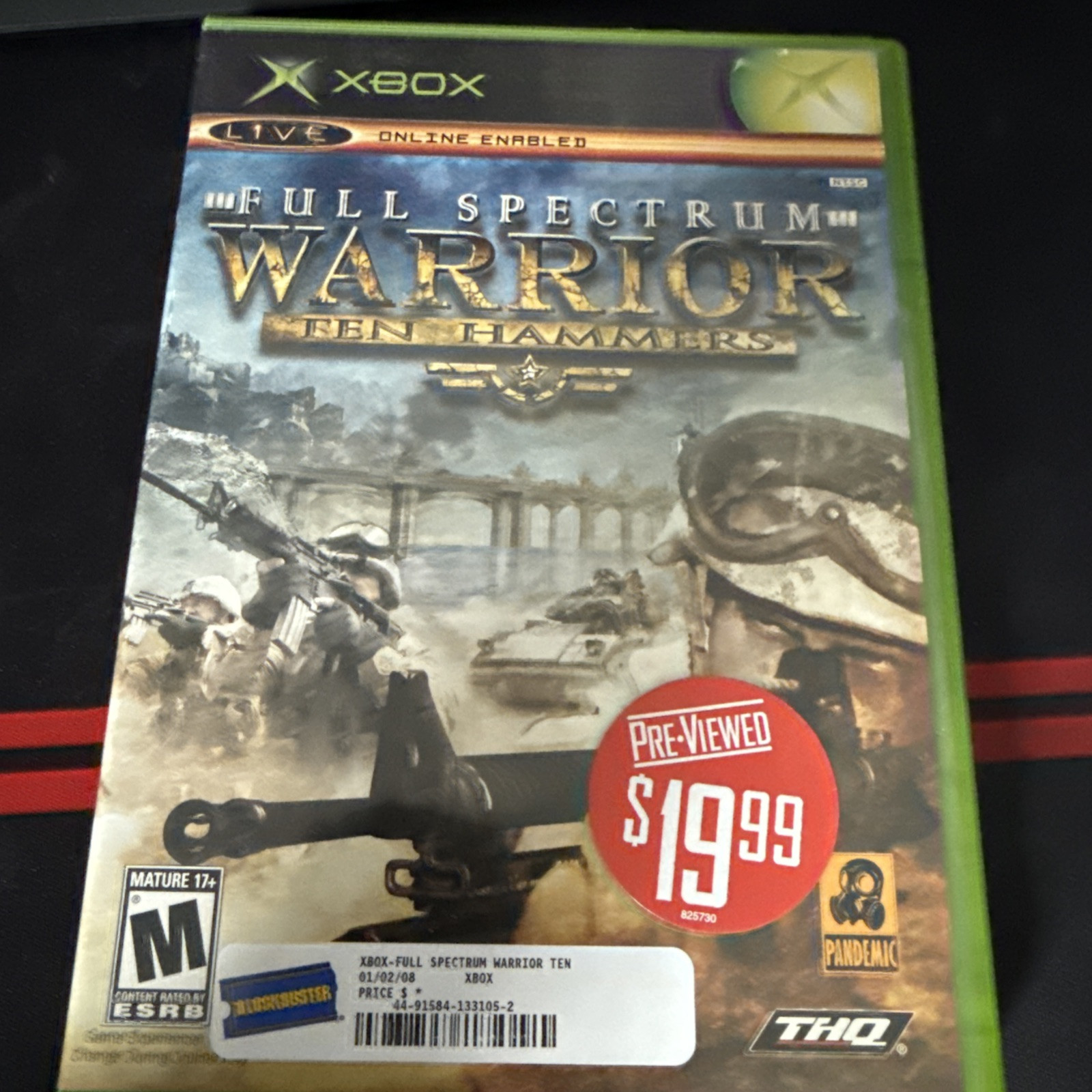 Full Spectrum Warrior: Ten Hammers (Microsoft Xbox, 2006)