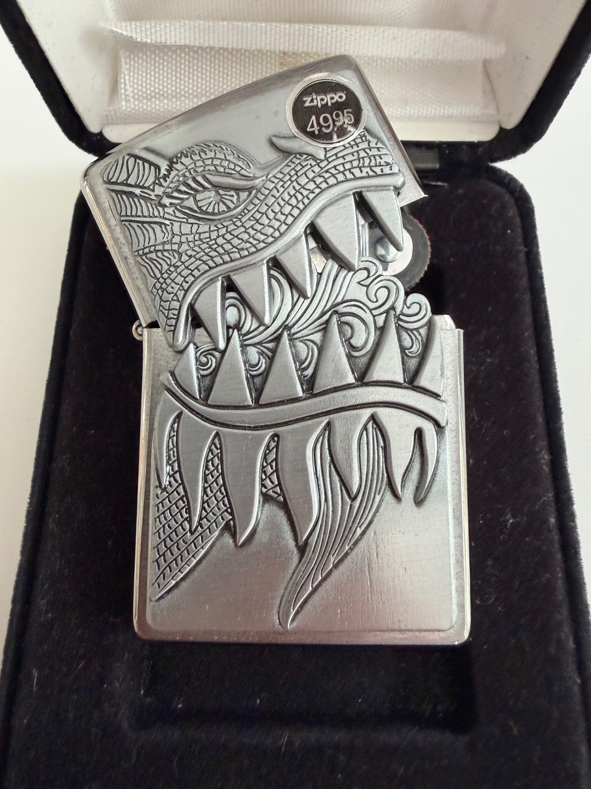Zippo Fire Breathing Dragon Lighter Mint In Box ~ 2021