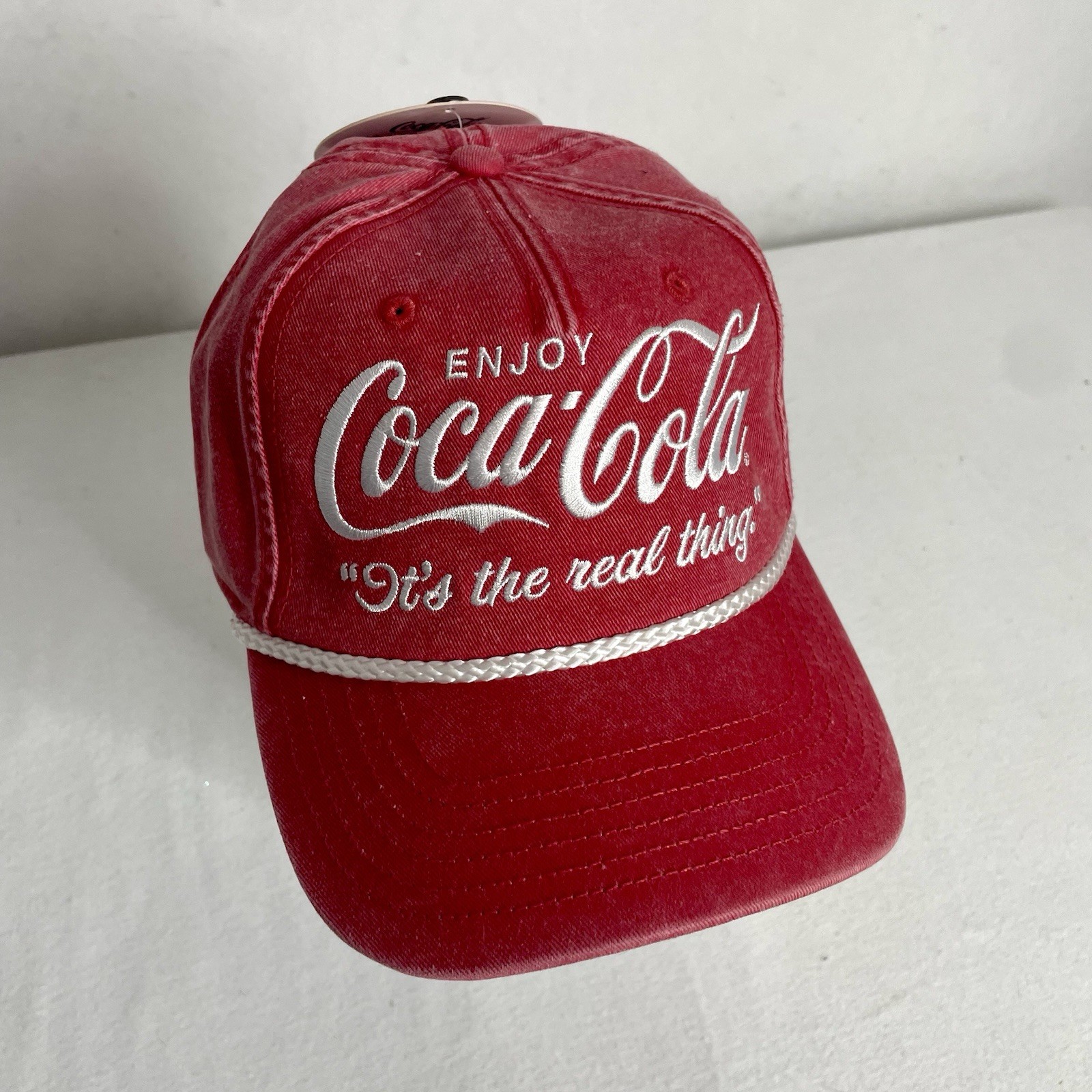 Coca-Cola Enjoy Coca-Cola Red/White Adjustable Snapback Hat Cap NWT