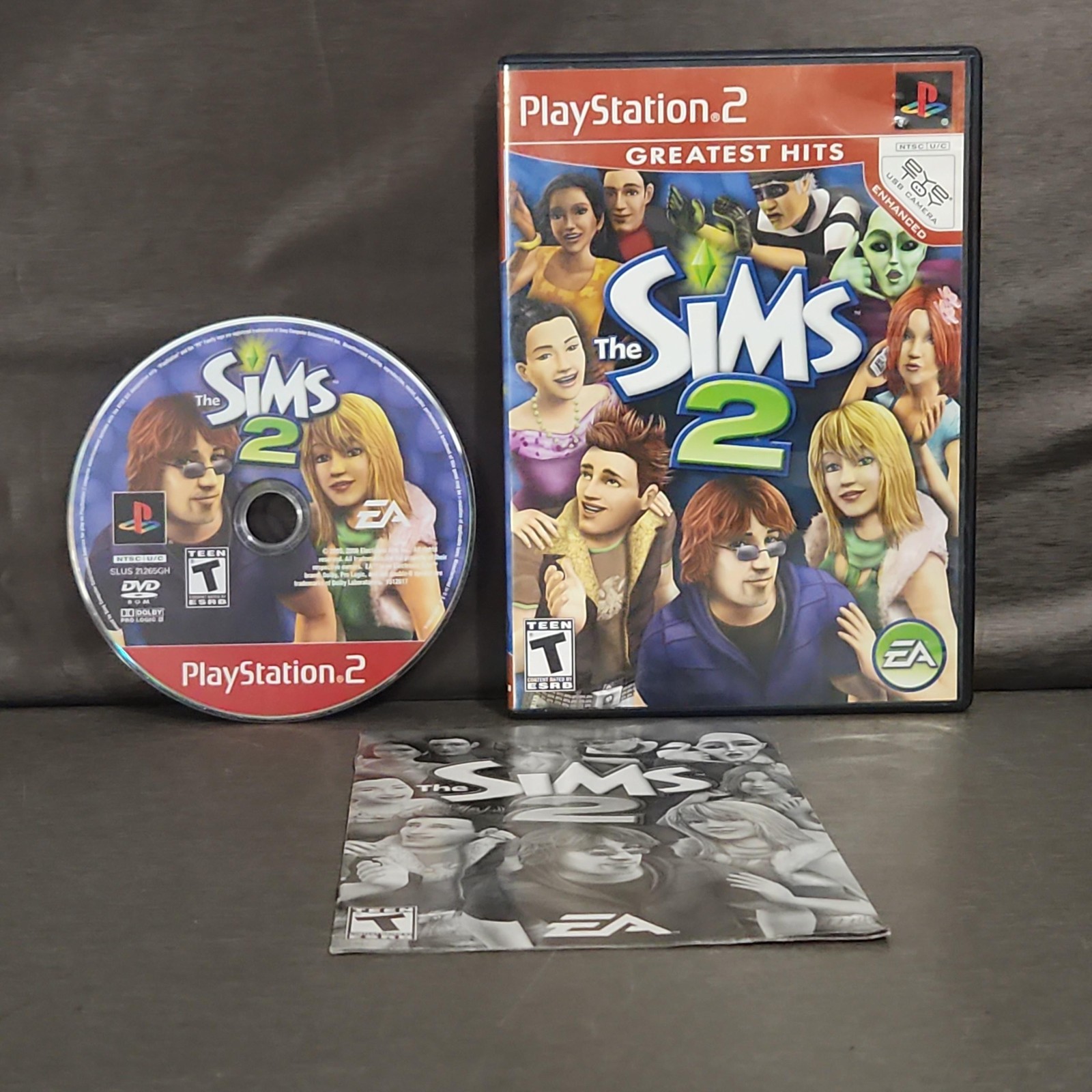 The Sims 2 Sony PlayStation 2 PS2 Game CIB T EA NTSC 2005 Simulation
