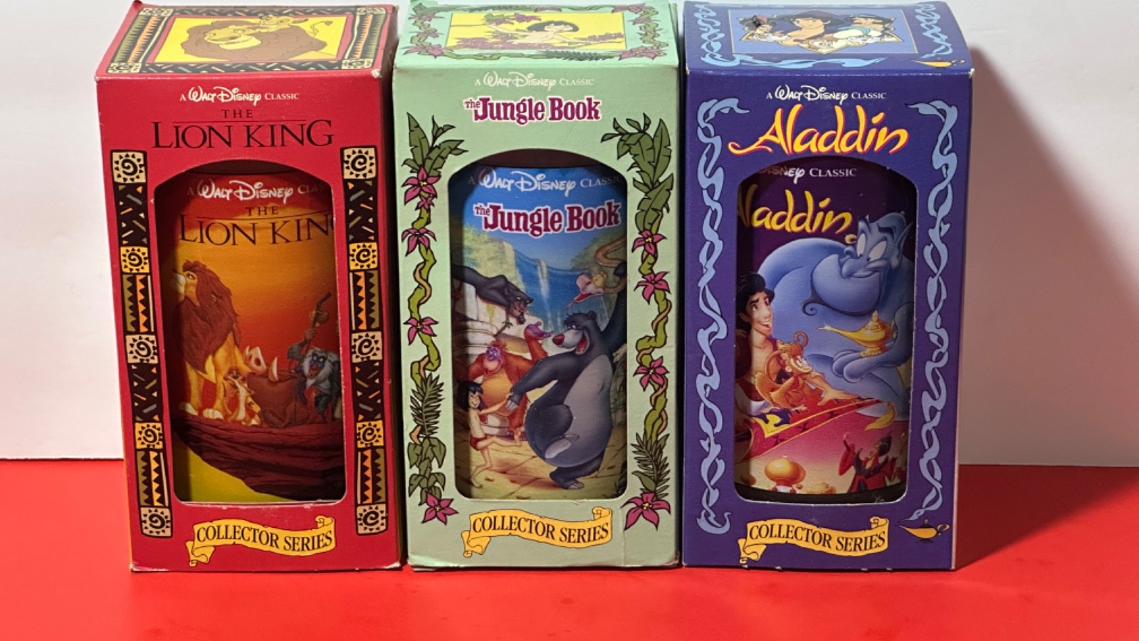 McDonald's Disney's Collector Series Cups 3 Different MIB's - 1994