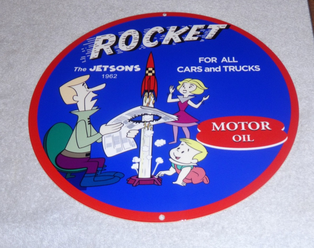 VINTAGE THE JETSONS ANIMATED TV SHOW CARTOON 🚀 ROCKET MOTOR OIL 12