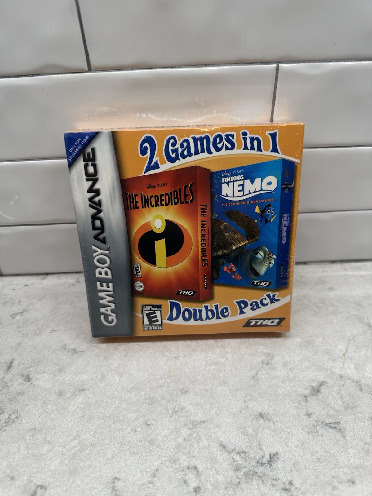 Finding Nemo & The Incredibles: Double Pack (2007 Nintendo Game Boy Advance) NEW