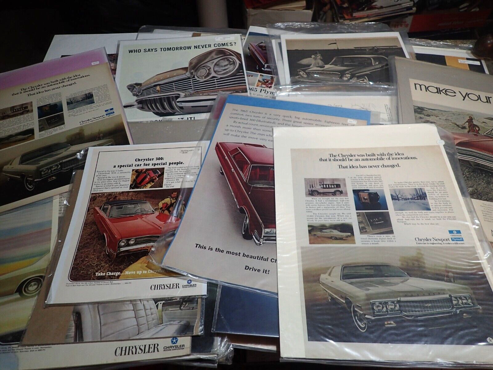 Lot o 49 Vintage Chrysler Car Auto Magazine Print Ads 1 brochure 1950s/60s/70s