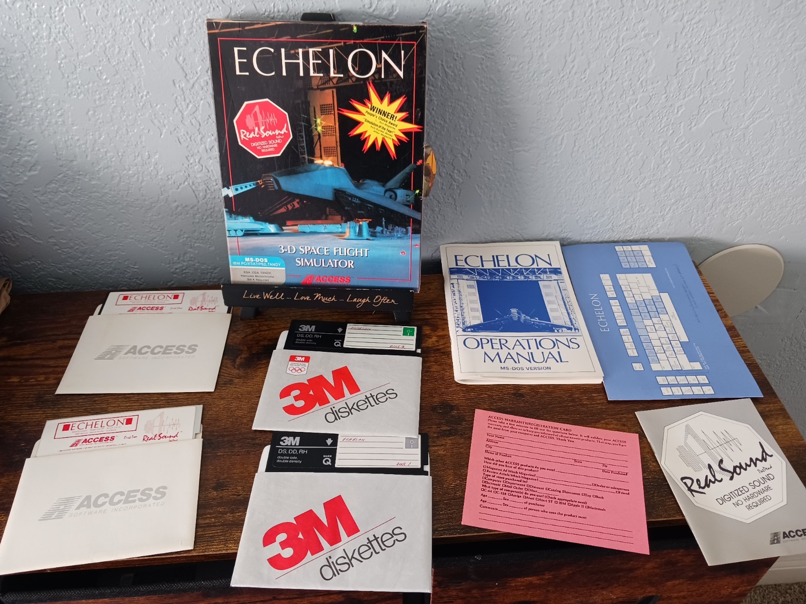 Echelon (1988) IBM PC/Tandy 5.25