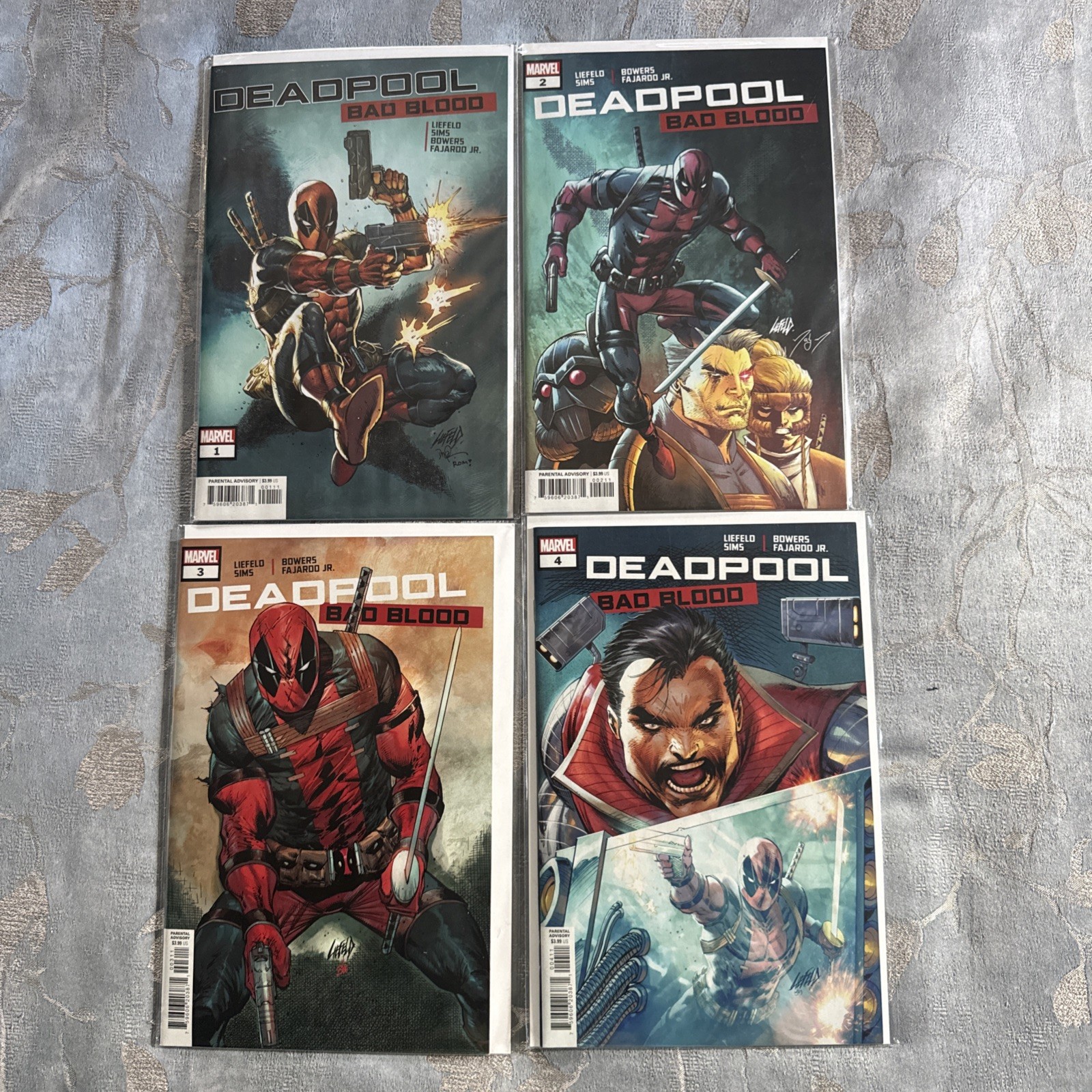 Deadpool Bad Blood 1-4 Rob Liefeld  - Complete 1st Series 