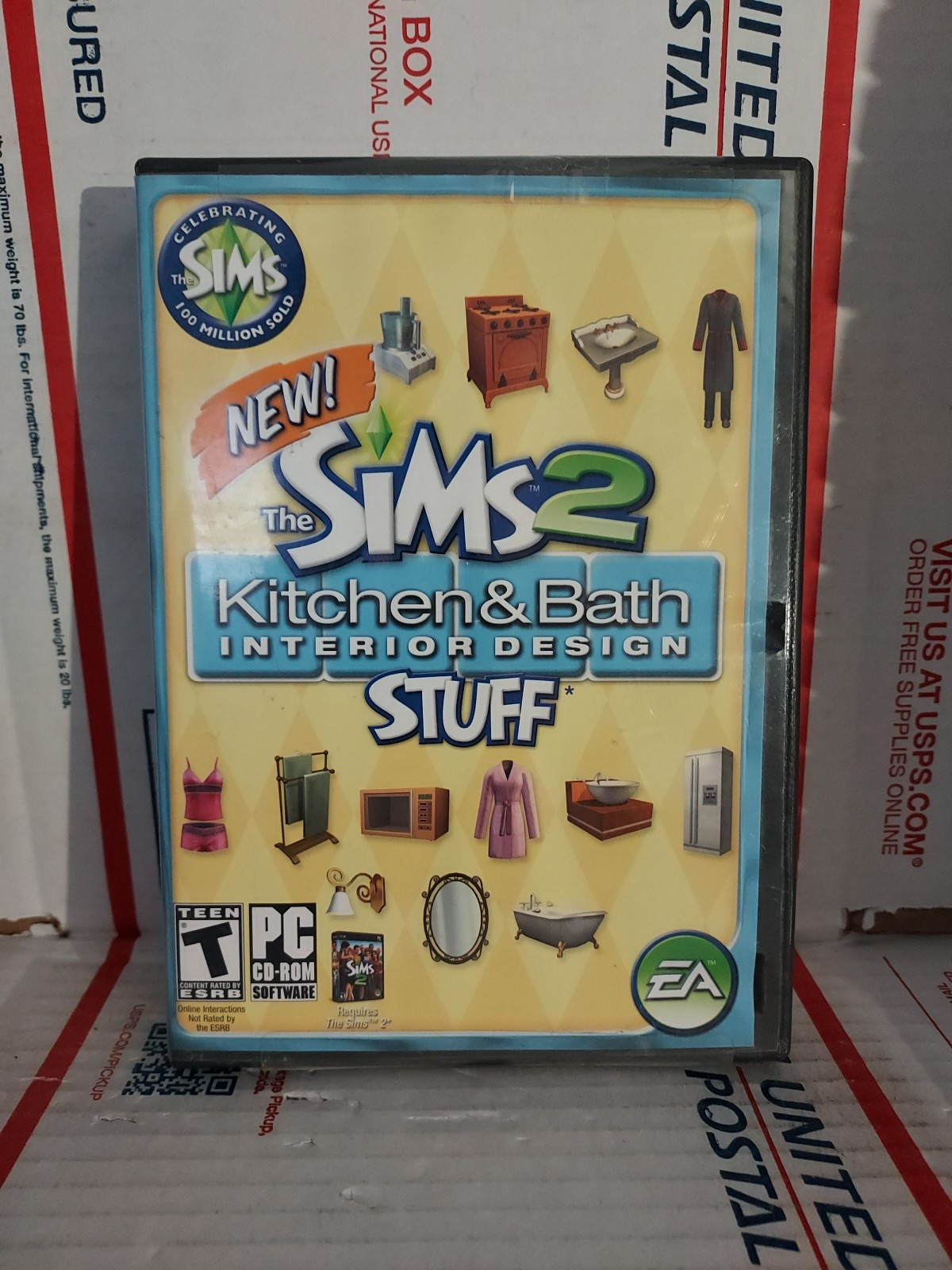 Sims 2 Kitchen & Bath Interior Design Stuff (PC, 2008) Good Used No Keycode #62a