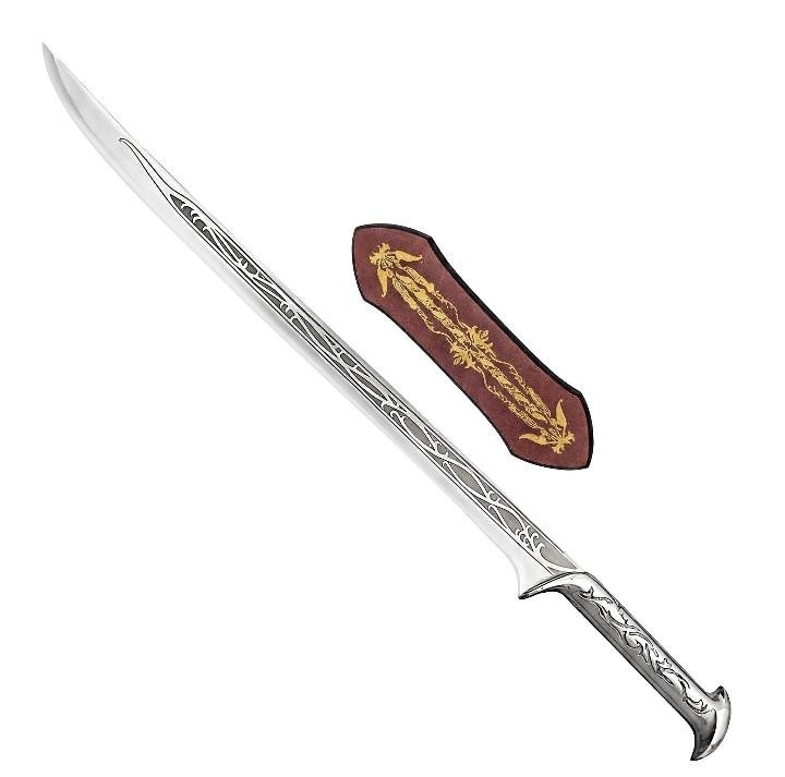 Handcrafted Elven Warrior Sword Fantasy Movie Replica Medieval Sword with Sheath
