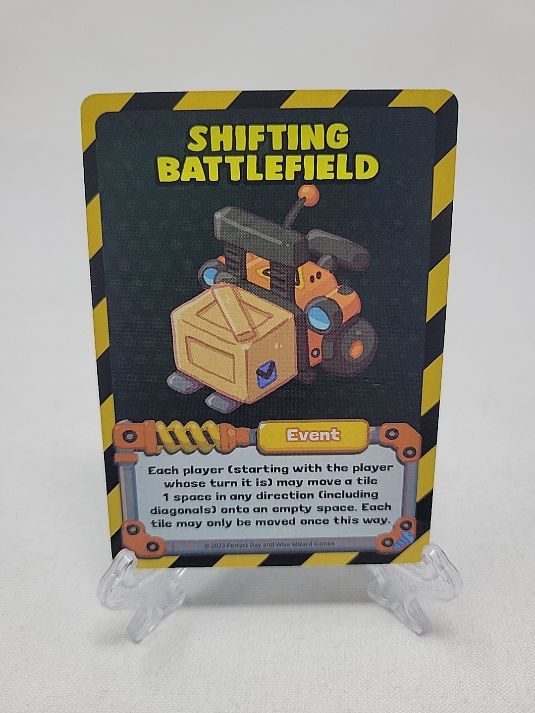 Robot Quest Arena Board Game,  Shifting Battlefield Promo Card Gen Con 2025 New