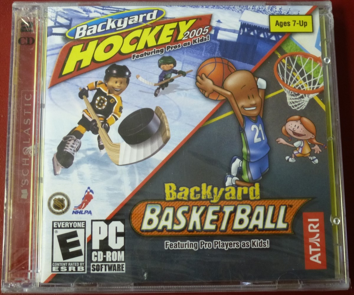 Video Game PC Backyard Hockey 2005 & Basketball 2 pack NEW SEALED Jewel