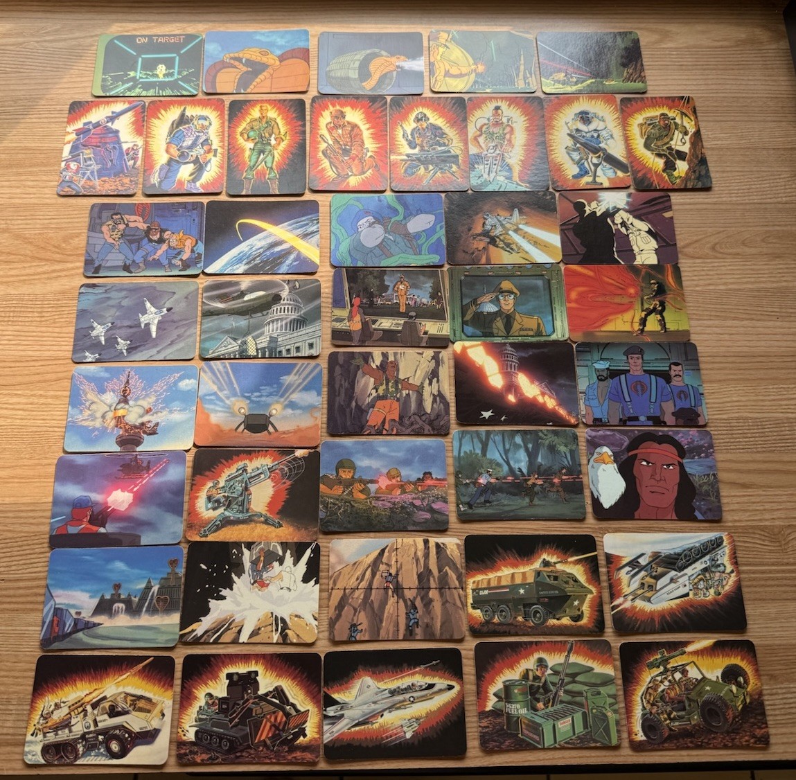 G.I. Joe 1986 Trading Cards lot (43) cards - Excellent condition Check Pictures