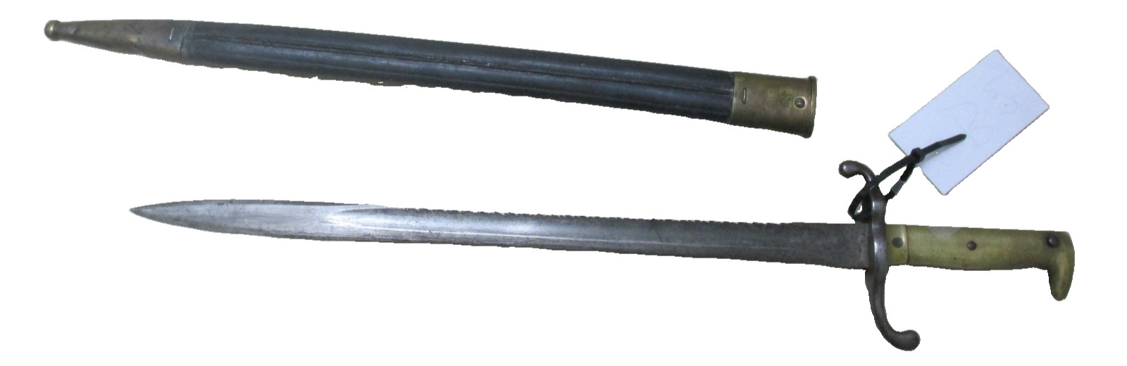 Antique German Prussian M1871 Mauser Sawback Bayonet Seitengewehr 71 Scabbard