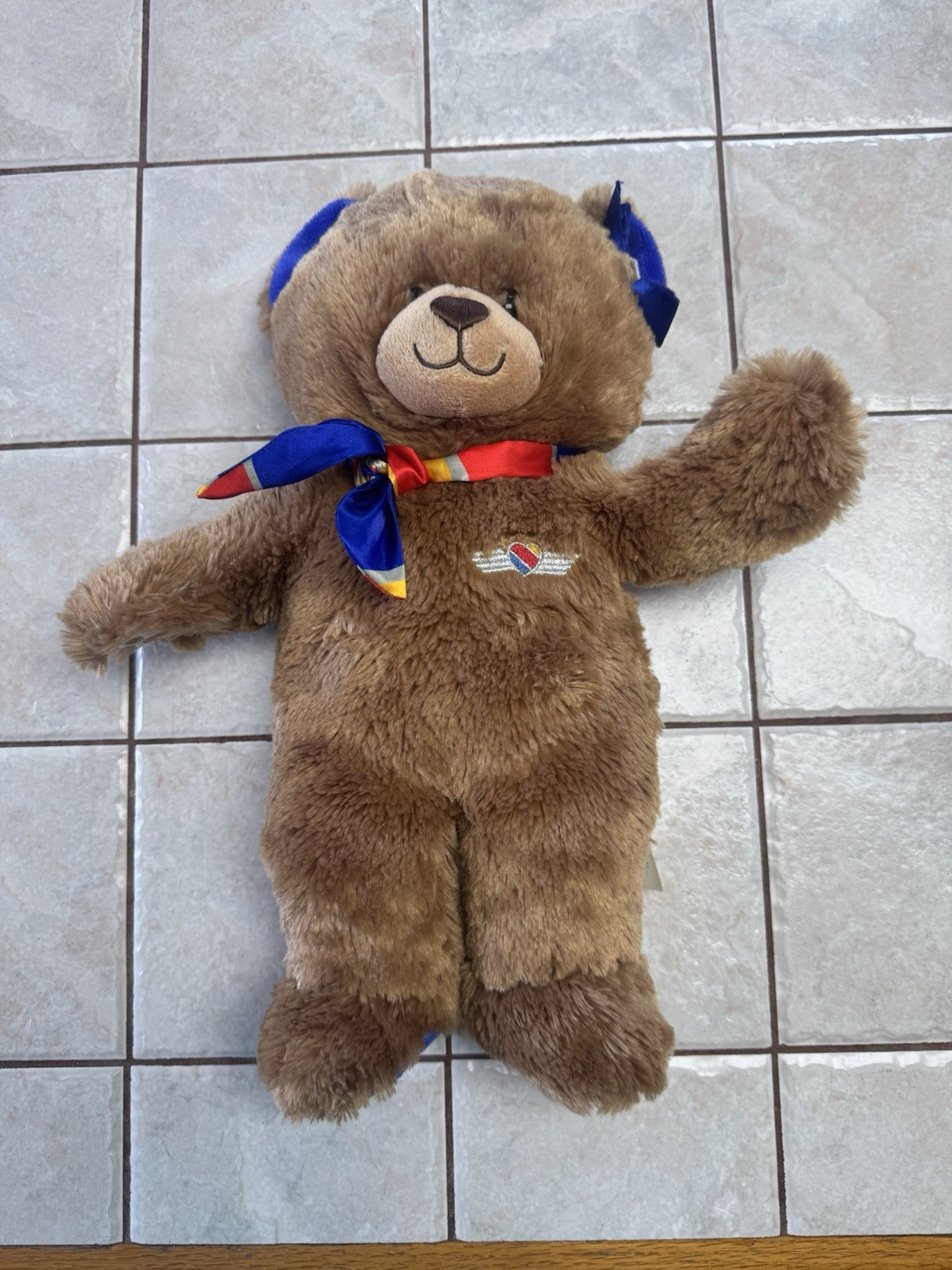 Build-A-Bear Southwest Airlines SWA Retro Flight Attendant Plushie Collectible 