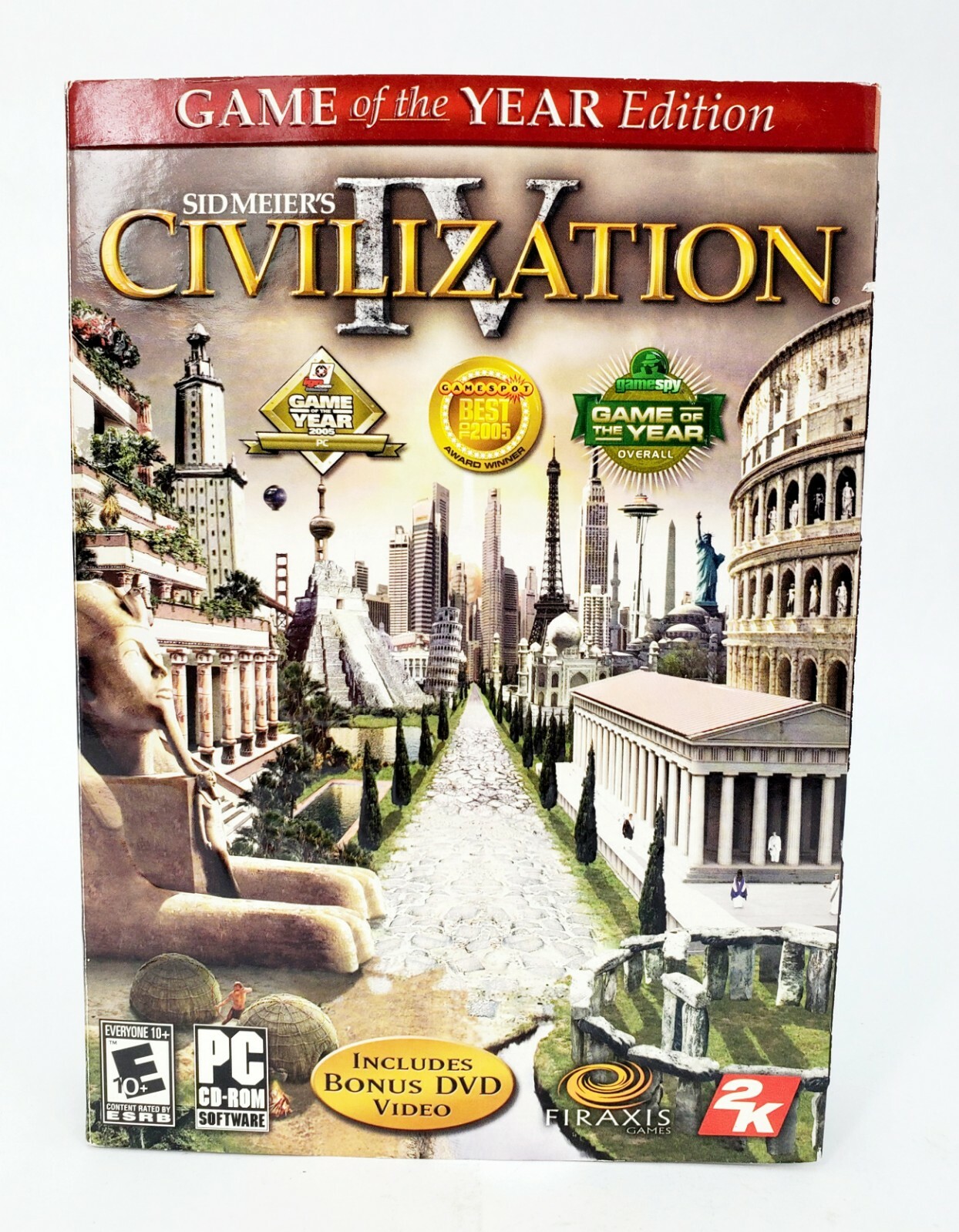 Sid Meyer's Civilization IV (2006) Small Box PC Game Game of the Year - Complete