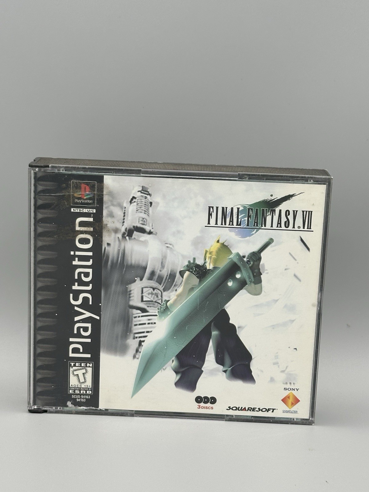 Sony PlayStation 1 Final Fantasy 7 VII Black Label  1997 PS1 Tested Video Game