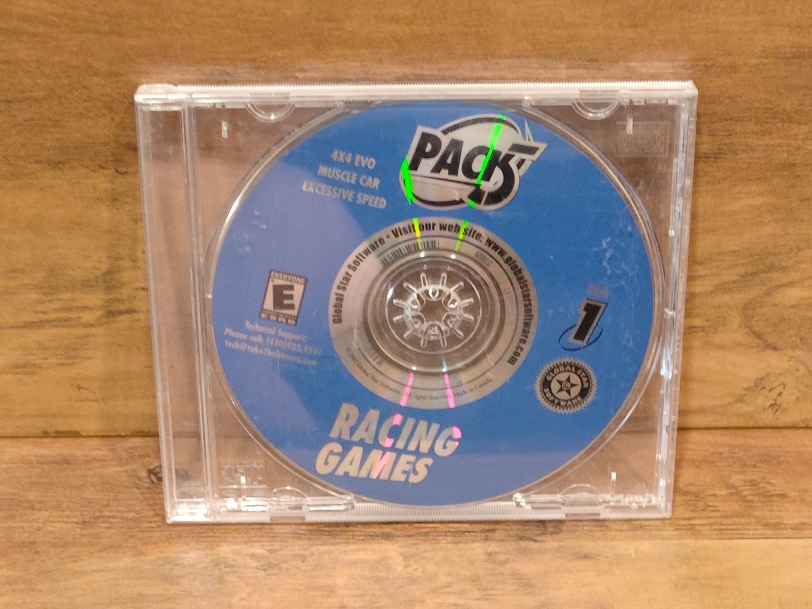 PACK 5 Racing Games Pc Cd Rom Motocross Muscle Car Jetboat 4x4 Excessive Speed