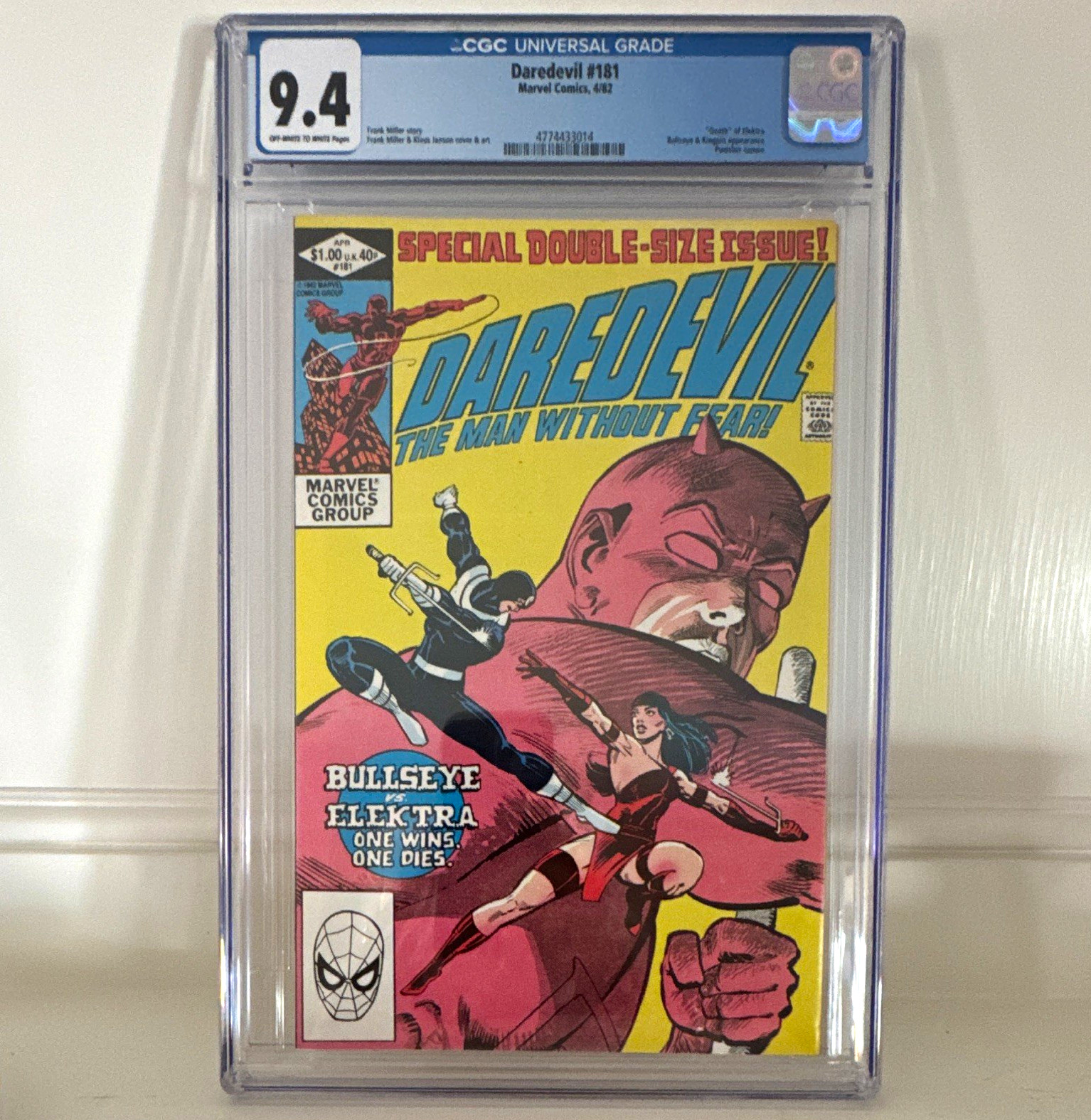 Marvel Daredevil #181 CGC 9.4 (1982) Frank Miller Klaus Janson