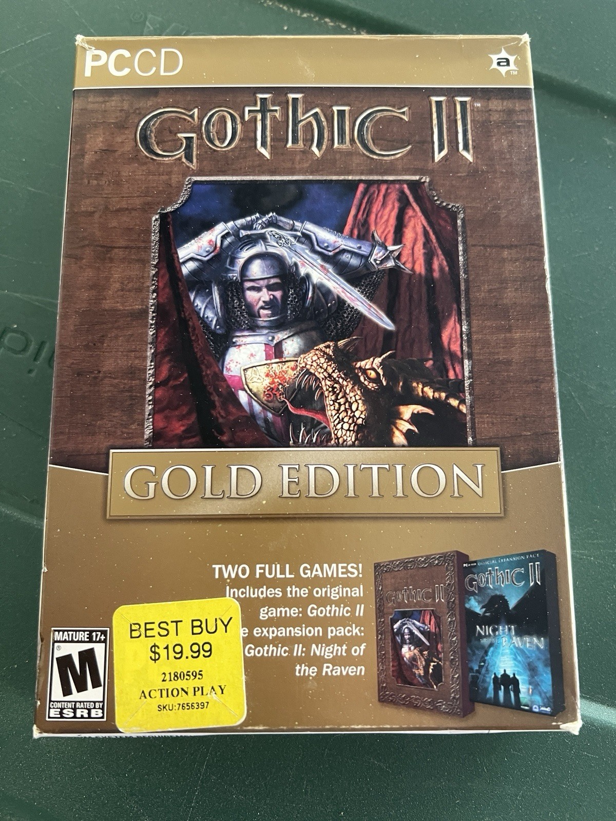 Gothic II: Gold Edition Boxed Game PC CD-ROM 2005 Software Windows IBM- CLEAN