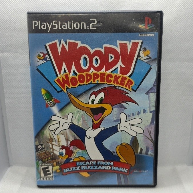 Woody Woodpecker: Escape From Buzz Buzzard Park (PlayStation 2, 2002) w/Manual