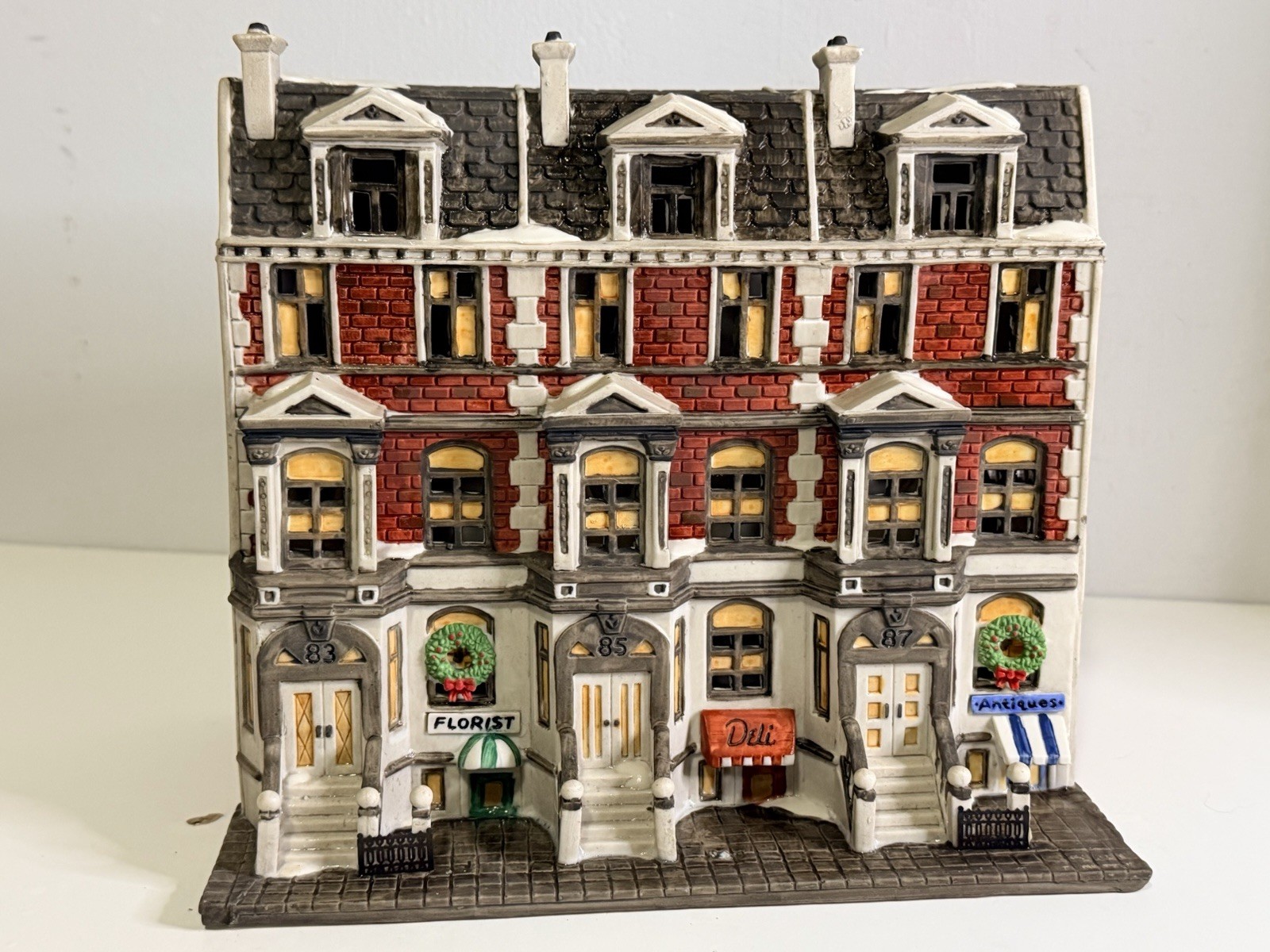 RARE 1987 Dept 56 Sutton Place Brownstones 5961-7 Christmas In The City Read