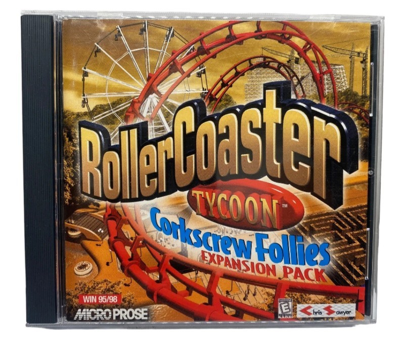 RollerCoaster Tycoon Corkscrew Follies Expansion Pack PC Windows 95 98