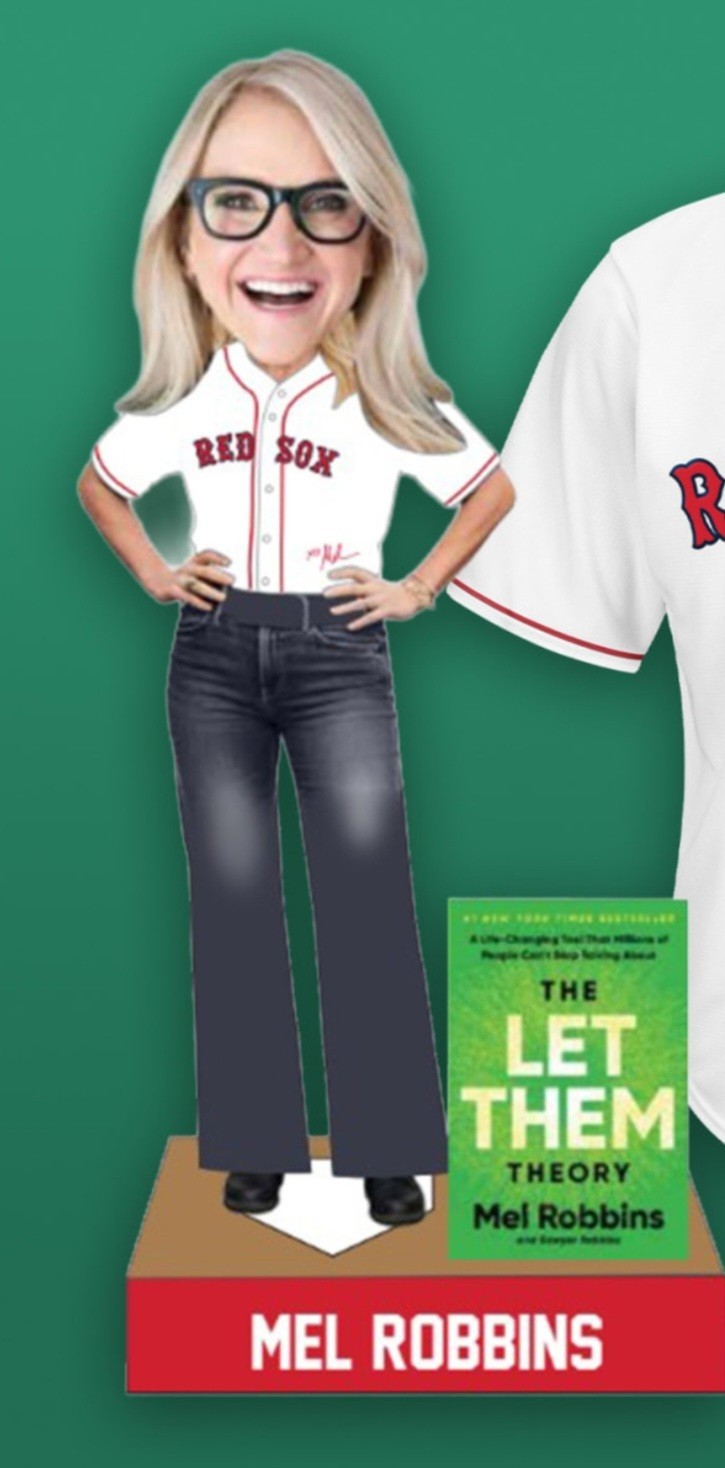PRESALE: Mel Robbins Boston Red Sox Bobblehead Let Them Night FENWAY EXCLUSIVE