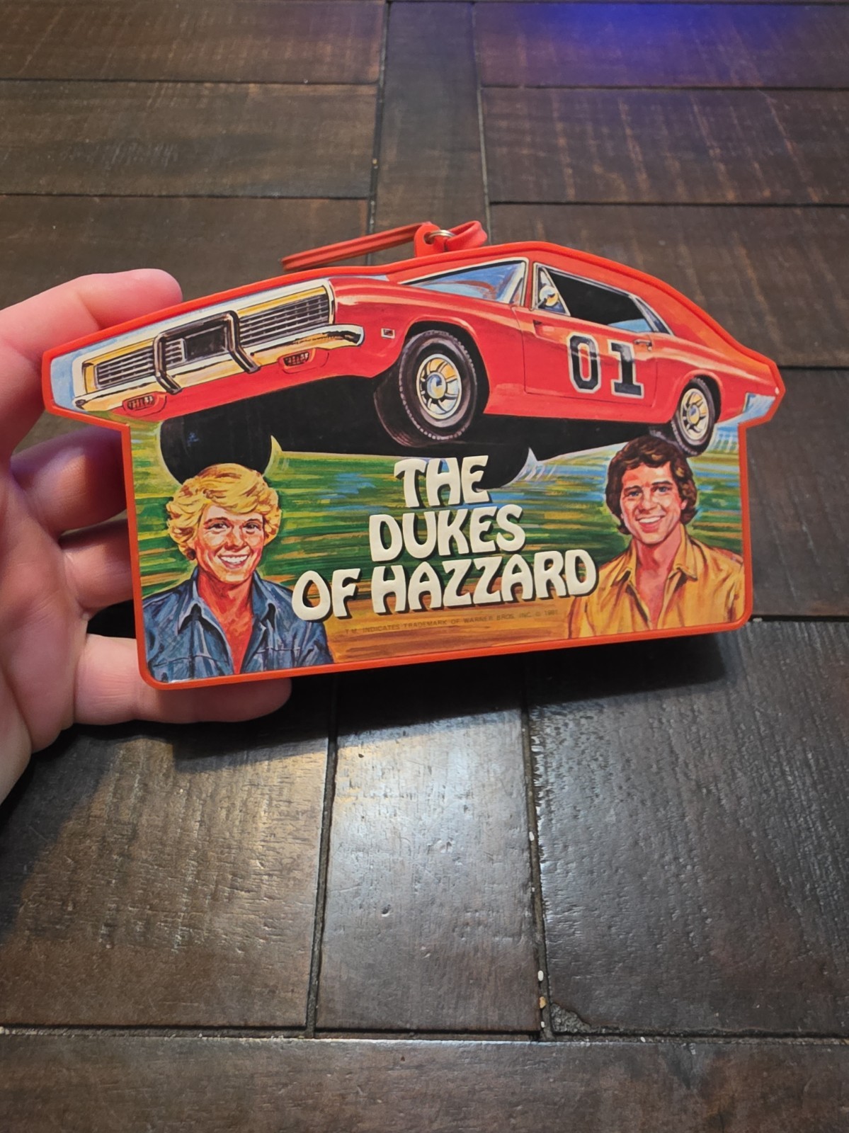 Vintage 1981 The Dukes of Hazzard Orange AM Radio- Missing Battery Cover