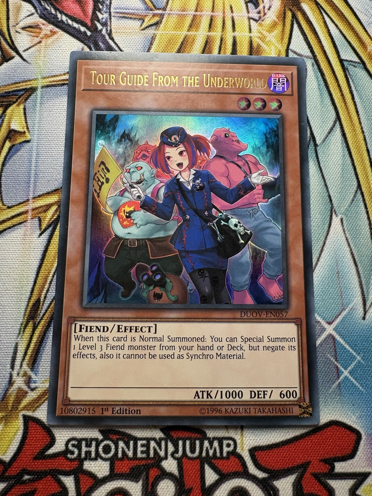 Yugioh Tour Guide from the Underworld Ultra Rare - DUOV-EN057 1st Ed. Vintage. Art