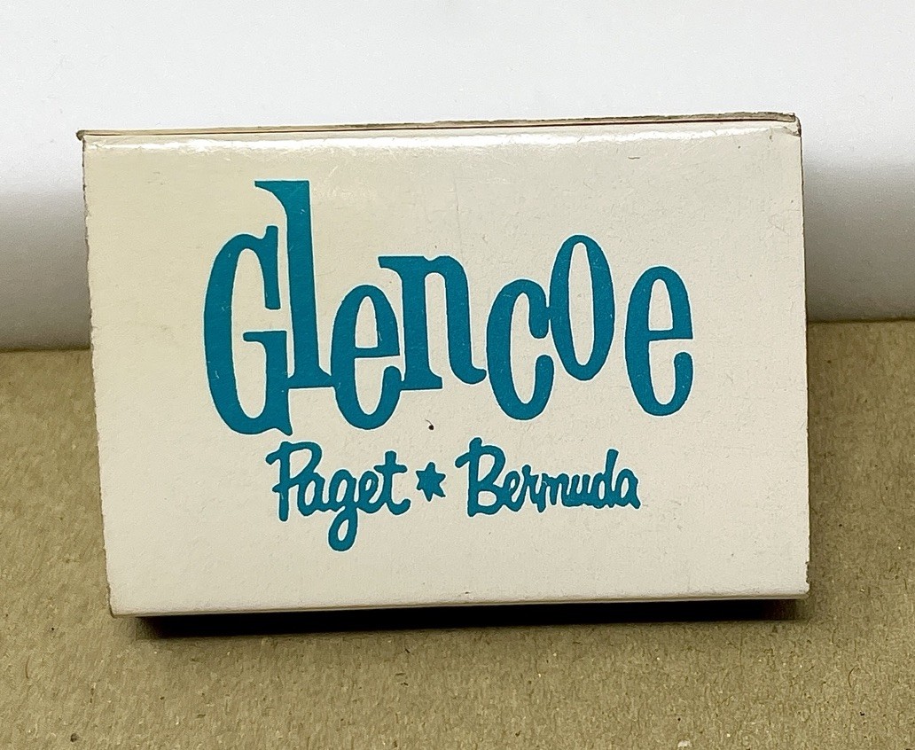 Glencoe Hotel Paget Bermuda Vintage Match Box Unstruck Full Matchbox