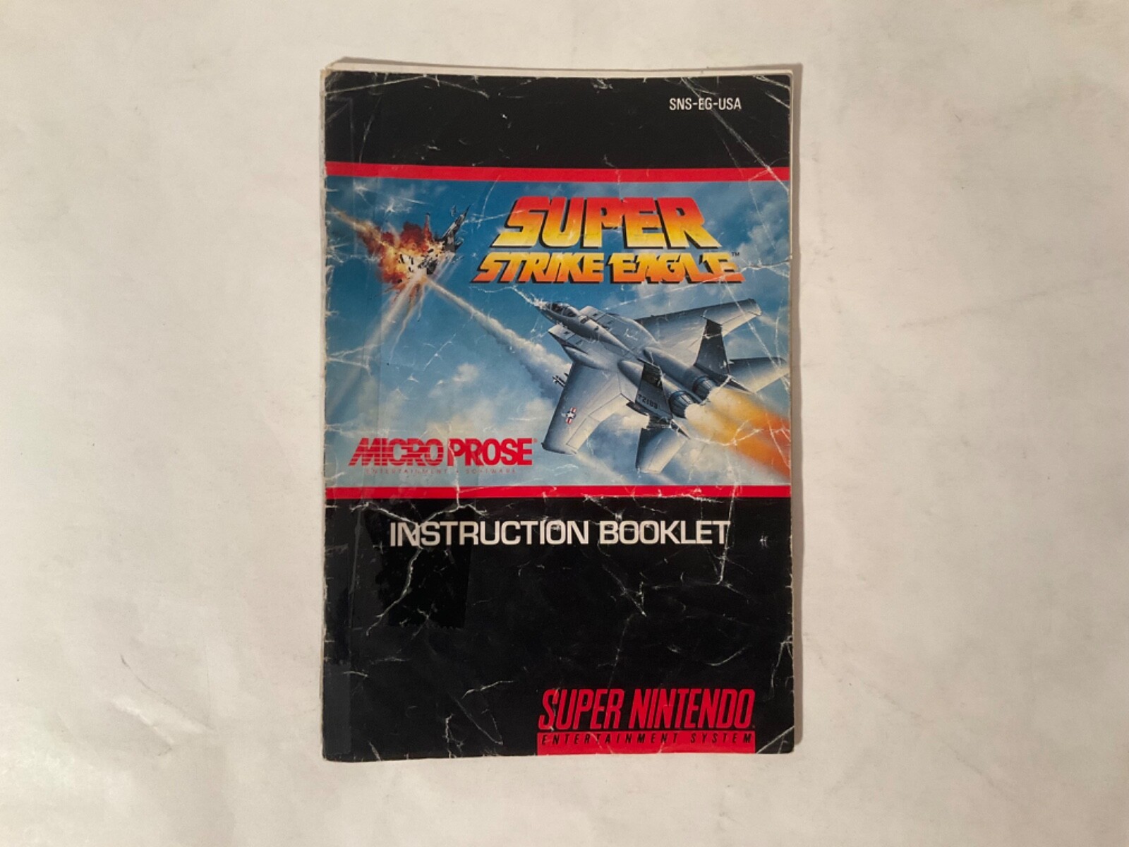 *Manual Only* SNES Super Nintendo Strike Eagle Jet Fighter *Replacement OEM