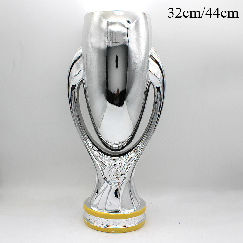 UEFA Super Cup Replica Trophy Resin Soccor Football Trophy Artwork Decor 32/44cm
