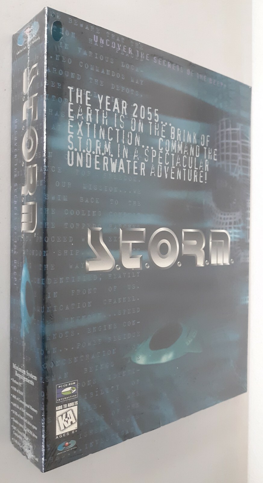 SEALED S.T.O.R.M. Storm by American Softworks 1995 vintage IBM-PC CD-ROM big box