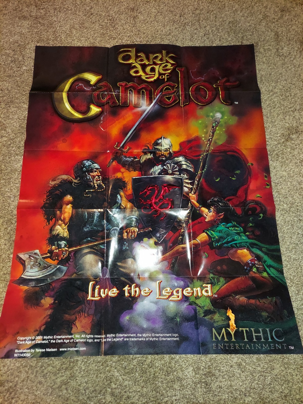 Dark Age of Camelot CD ROM & Poster 2001