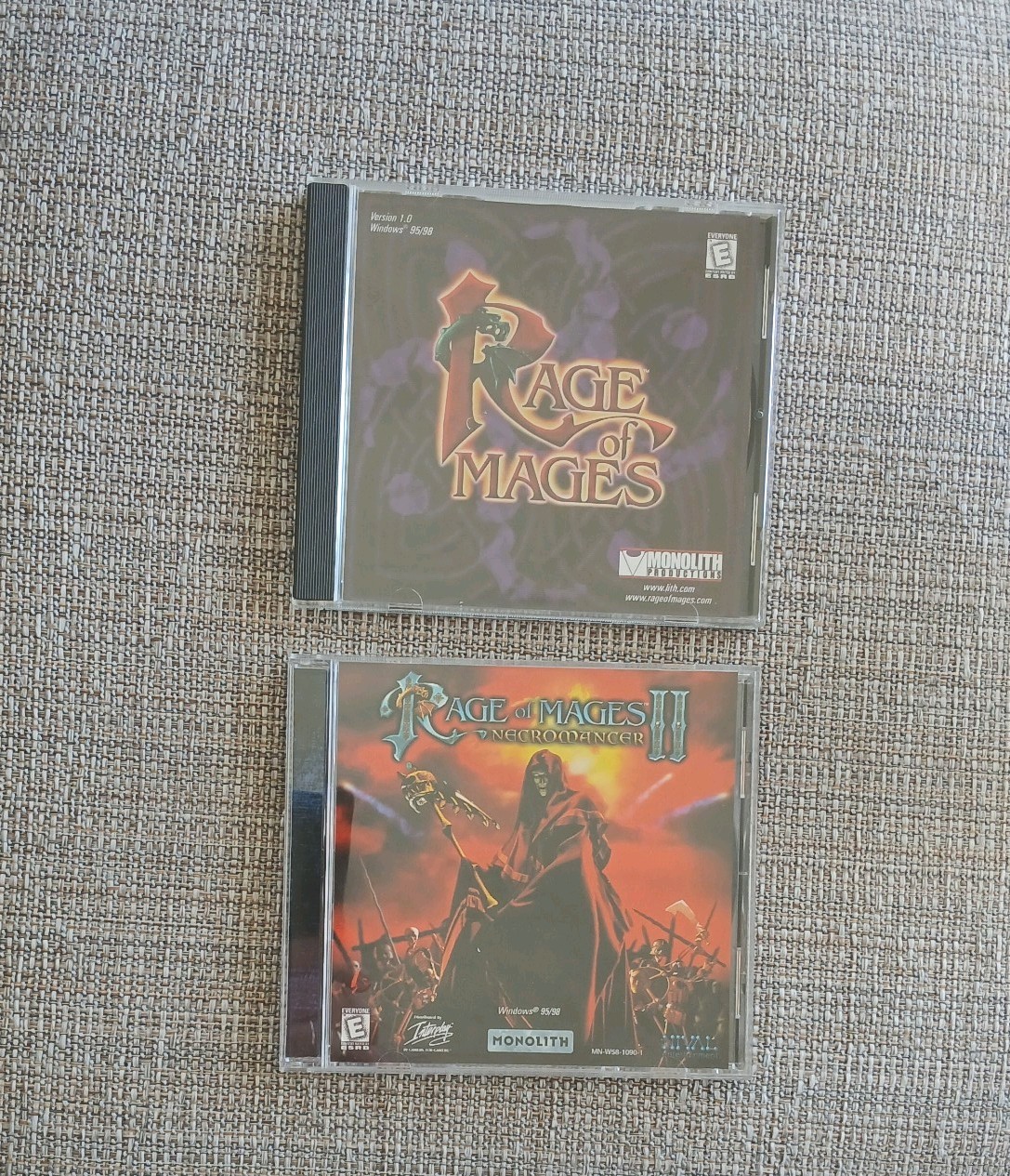 Lot 2x Rage of Mages 1 & 2 Necromancer - PC CD-ROM - Pre-Owned 2 Jewelcases