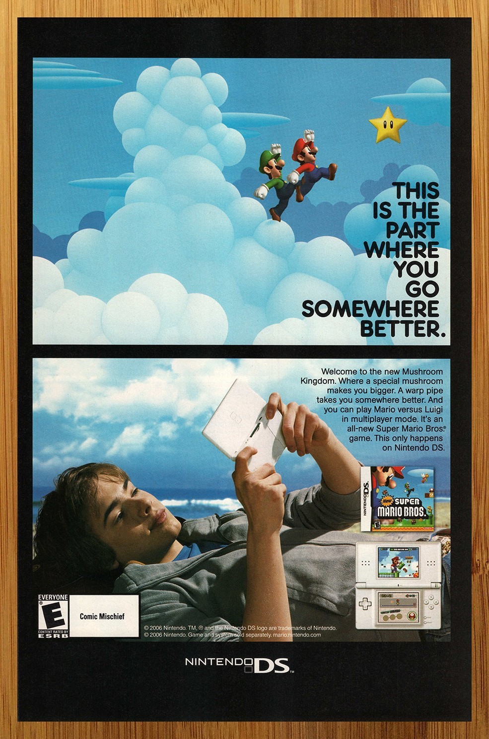 2006 New Super Mario Bros Nintendo DS Print Ad/Poster Video Game Promo Art 00s