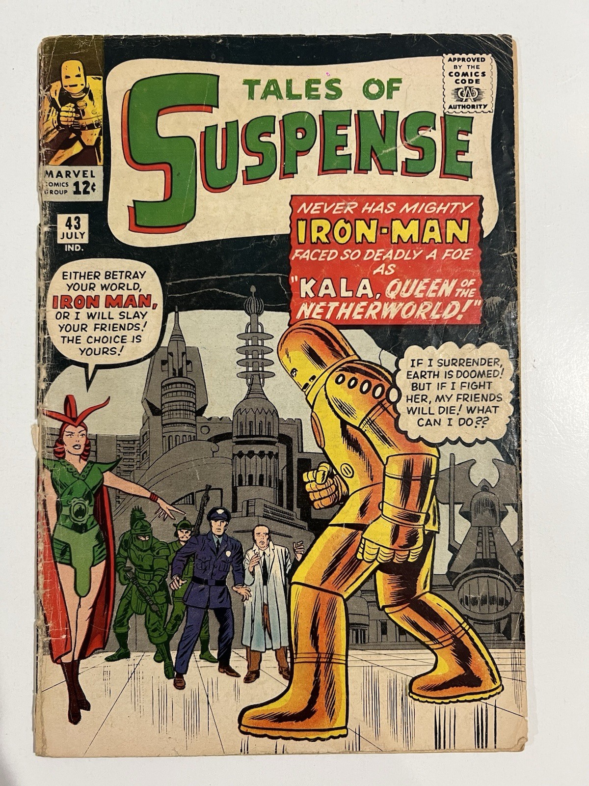 Tales Of Suspense #43 GD+ 2.5 1st App Kala, 5th Appearance Iron Man 1963 Kirby