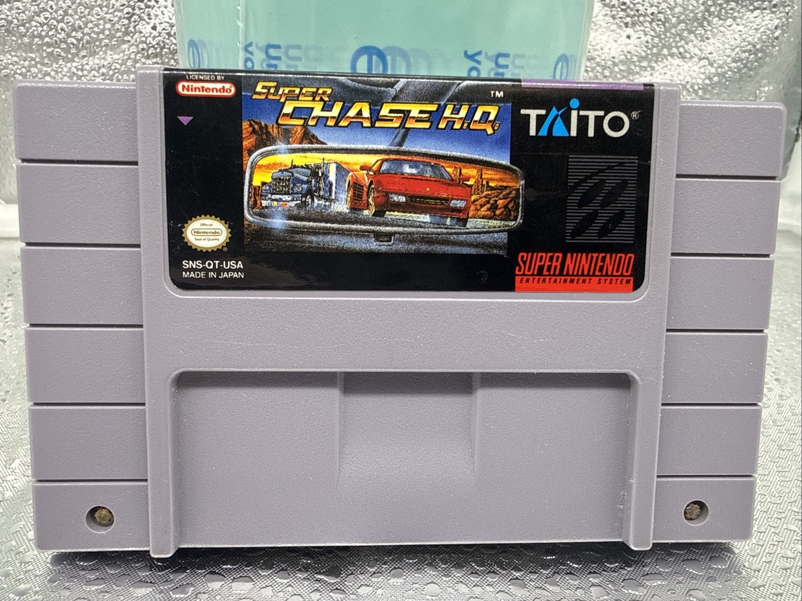 Super Chase H.Q HQ (Super Nintendo SNES, 1993)  Cleaned - Tested (Authentic)