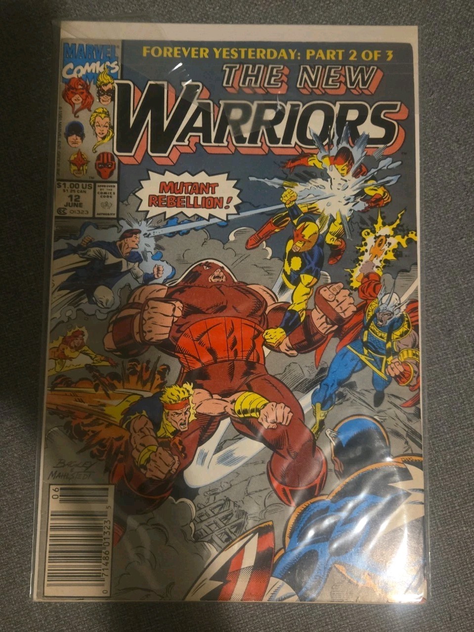The New Warriors #12 (Marvel Comics June 1991) Mutant Rebellion X-men