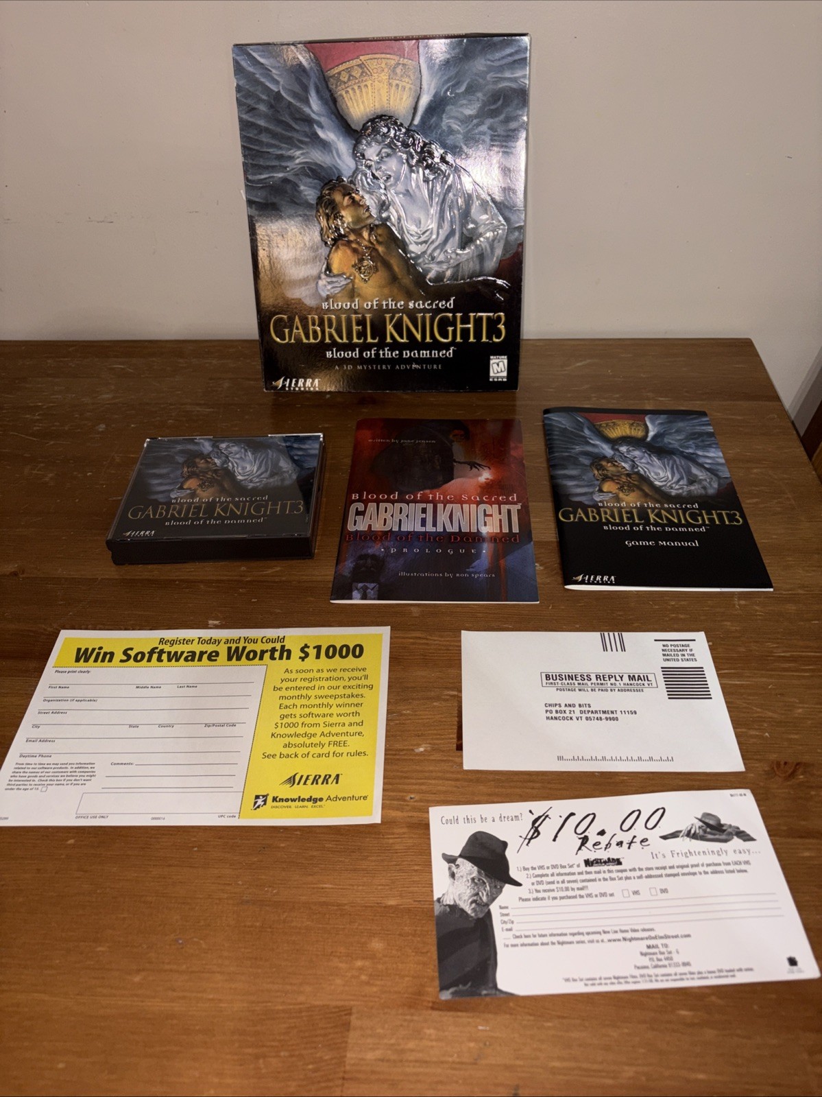 Gabriel Knight 3: Blood of the Sacred, Blood of the Damned PC Great Condition