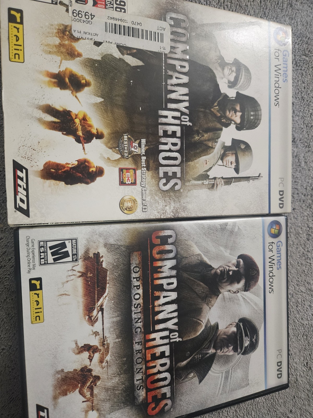 Company of Heroes &  Company Of Heroes: Opposing Fronts PC Games/CIB