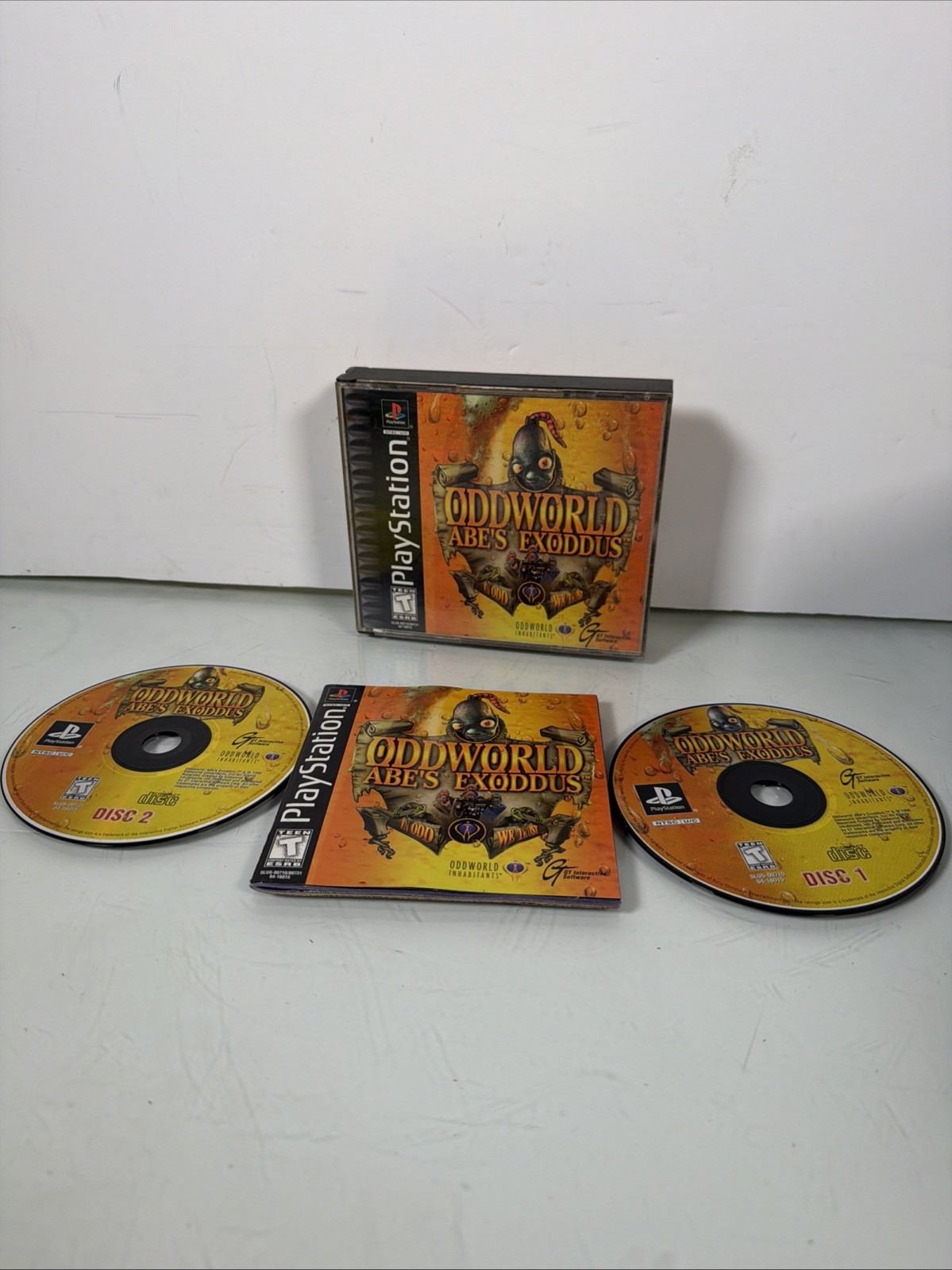Oddworld-Abe's Exodus - Sony PlayStation 1. Tested. CIB.