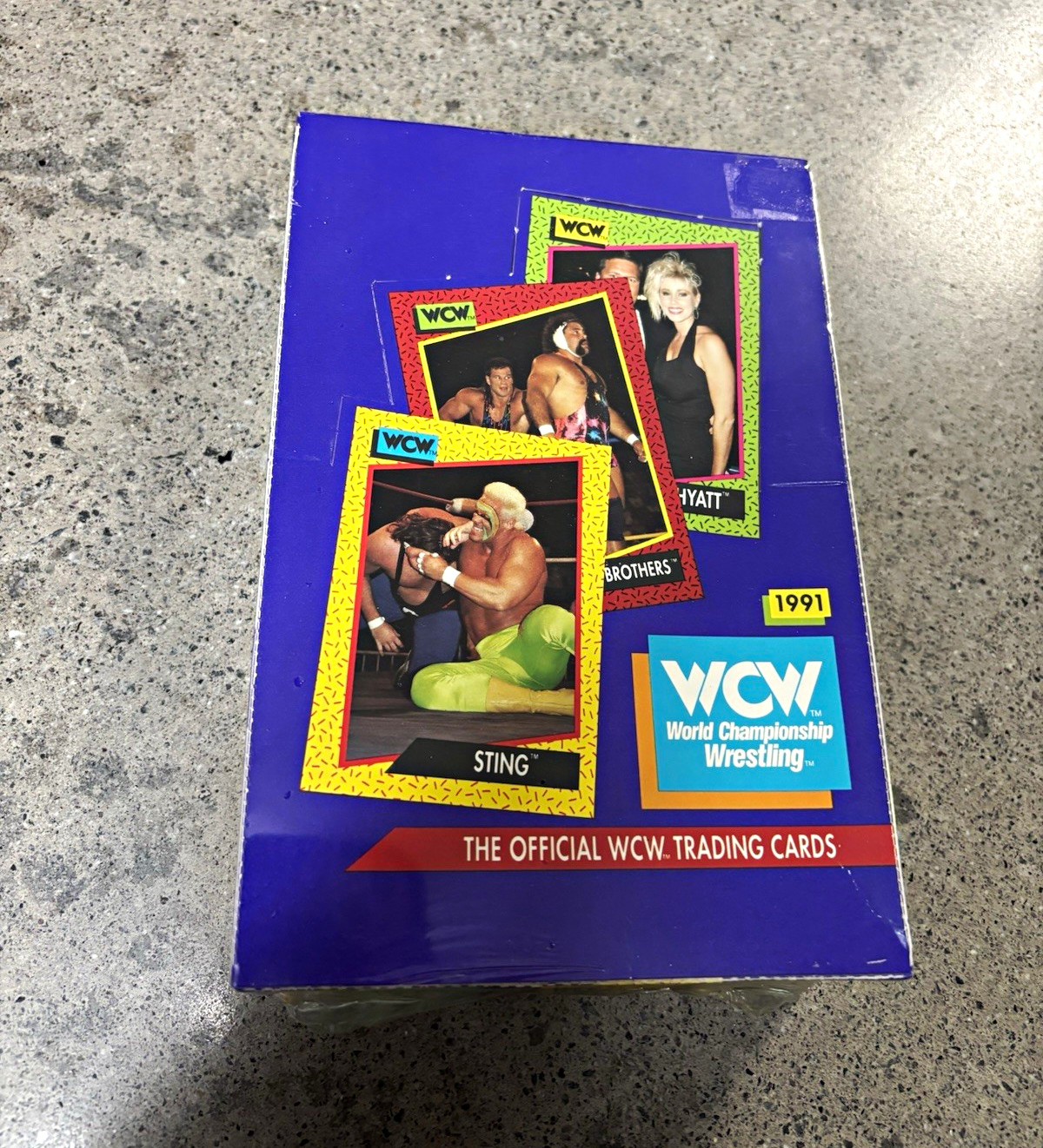 Topps 1991 WCW World Championship Wrestling Trading Card Lot - Sting Sealed