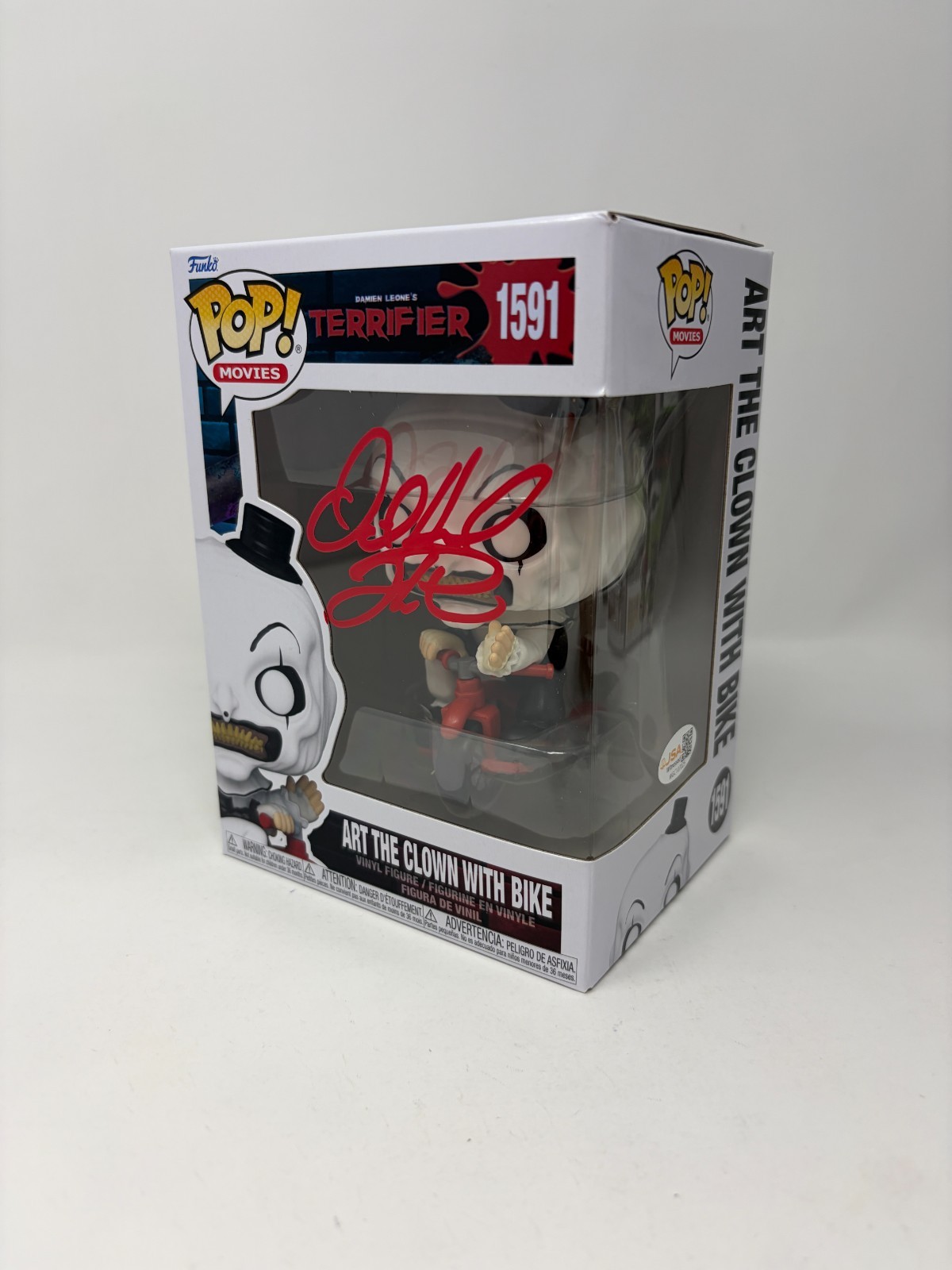 David Howard Thornton Art The Clown #1591 Signed Funko Pop JSA Certified Auto