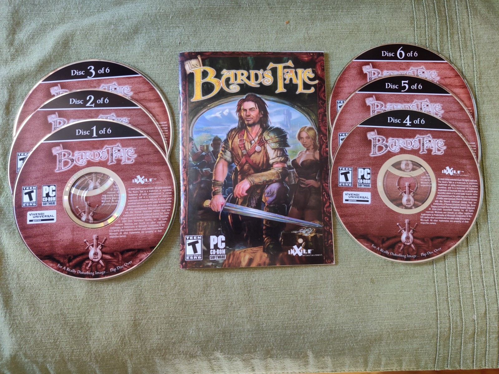 The Bard's Tale (2005, PC, 6 Game Discs & Manual)