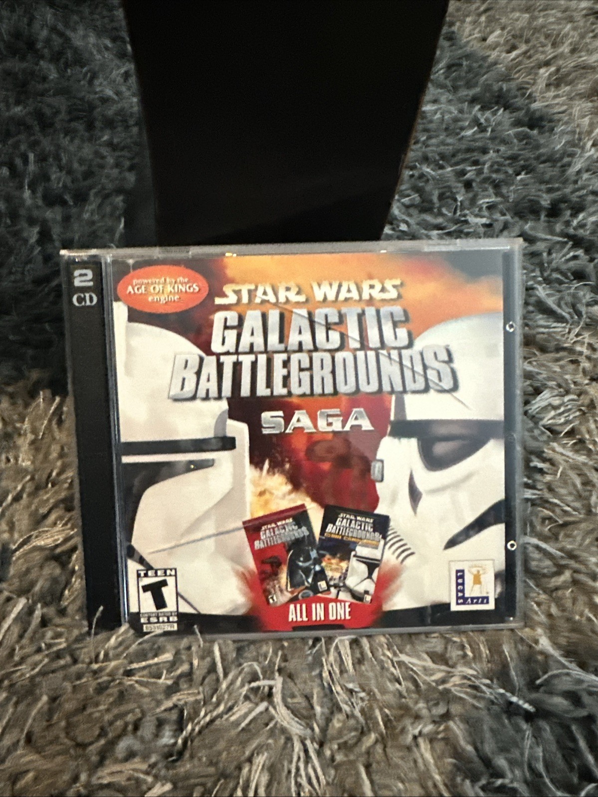 Star Wars: Galactic Battlegrounds Saga Jewel Case Great Condition