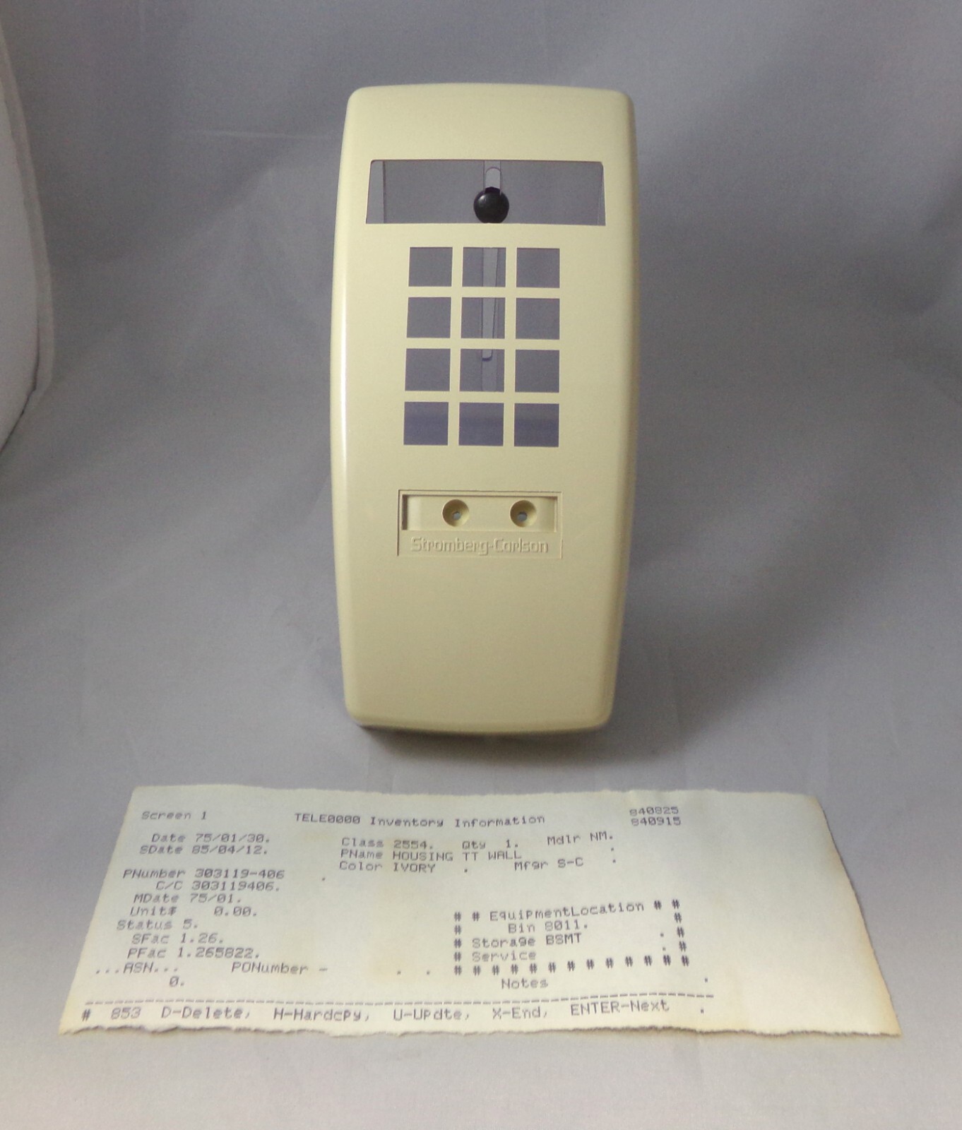 NOS Stromberg-Carlson Push Wall Phone SHELL 303119-406 Ivory VTG 062022WT